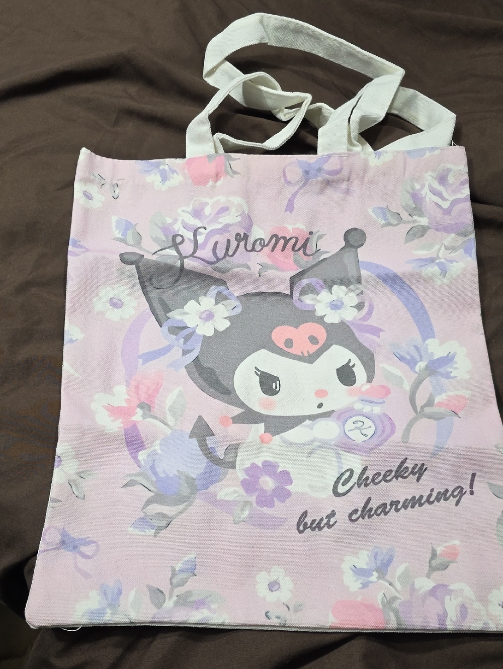 Flower Kuromi Tote Cheeky But Charming 14x12 Inches